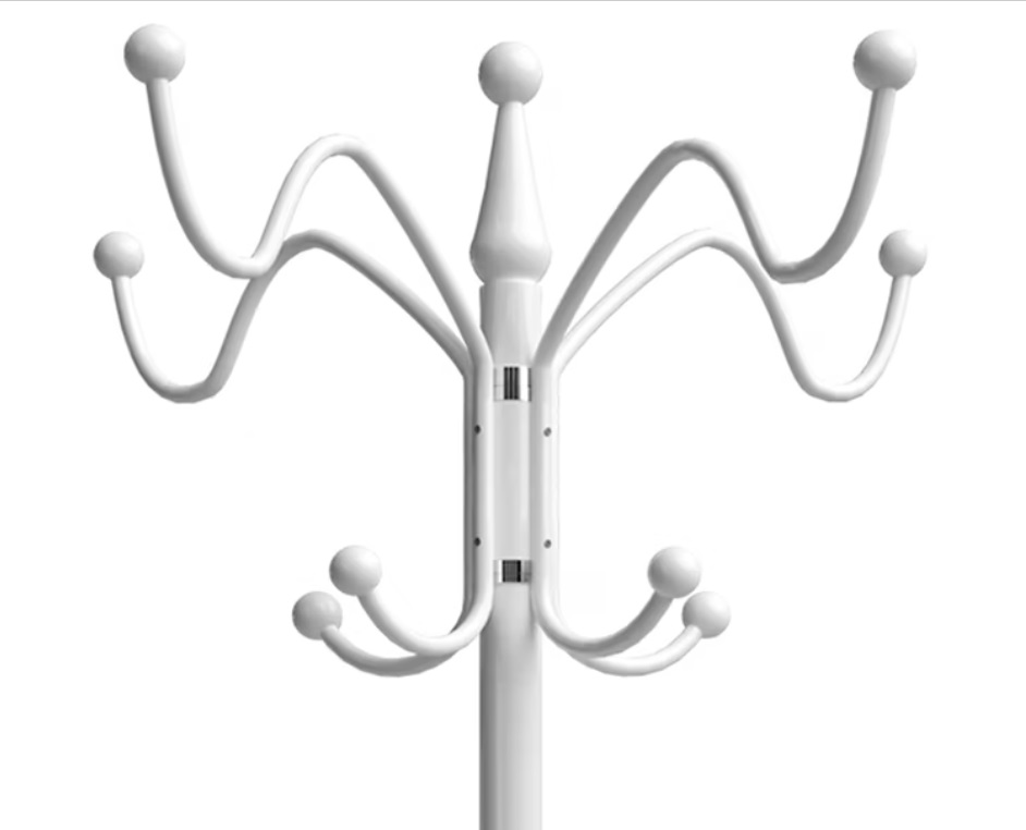 Kapstok\u0020Wit\u0020Gebogen\u0020met\u0020marmeren\u0020voet\u0020173cm\u0020