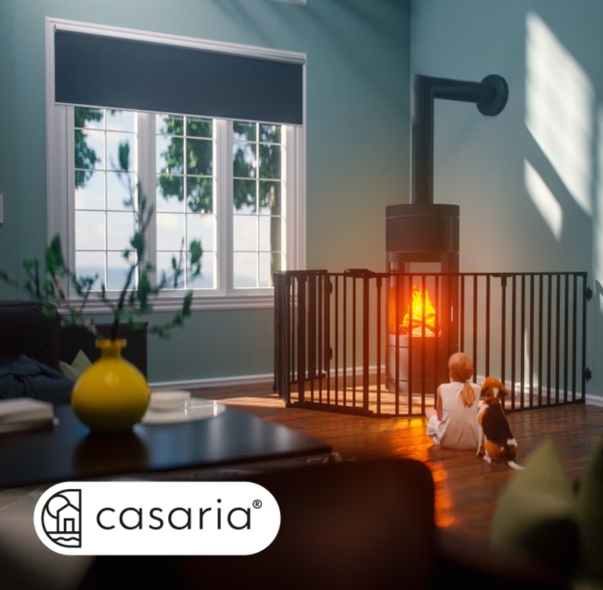 Haardscherm\u0020zwart\u0020staal\u0020306\u0020x\u002076,5cm