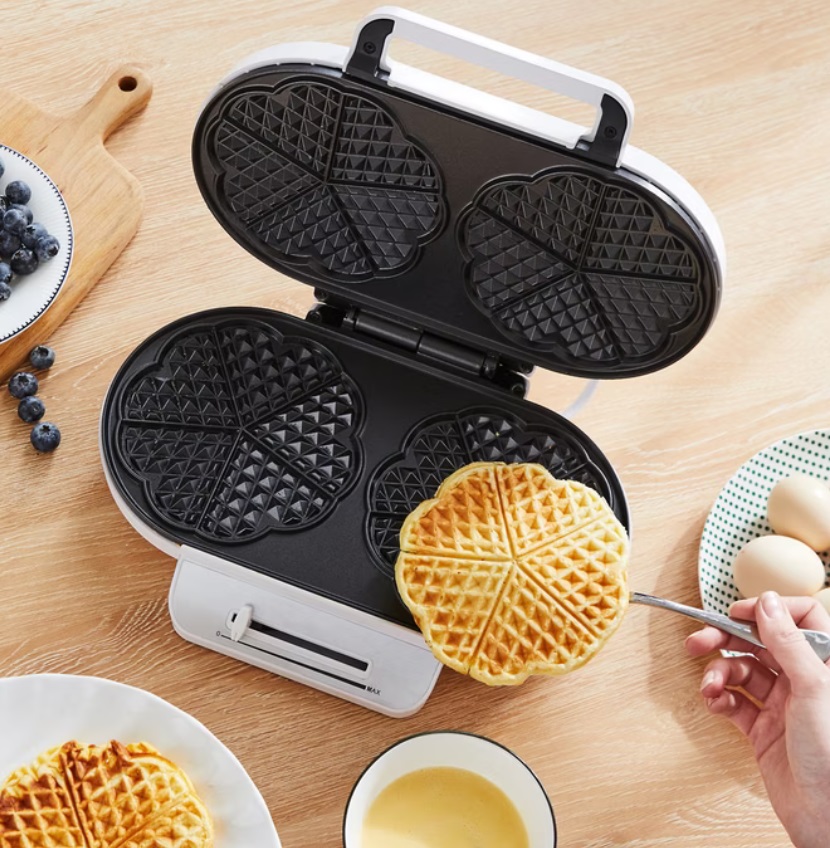 Monzana\u0020Wafelijzer\u00201200W\u0020hartvorm\u0020in\u0020Wit