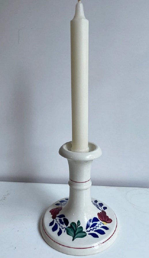 Boerenbont\u0020Kaarsenhouder\u0020vintage\u0020hoogte\u002012\u0020cm