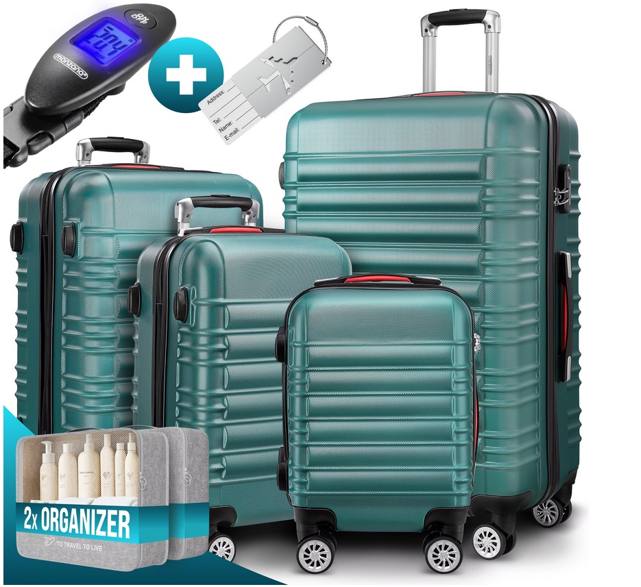 Reiskoffers\u0020Groen\u00204\u002Ddelig\u0020ABS\u0020met\u0020gratis\u0020accessoires\u0020 Reiskoffers\u0020Groen\u00204\u002Ddelig\u0020ABS\u0020met\u0020gratis\u0020accessoires\u0020