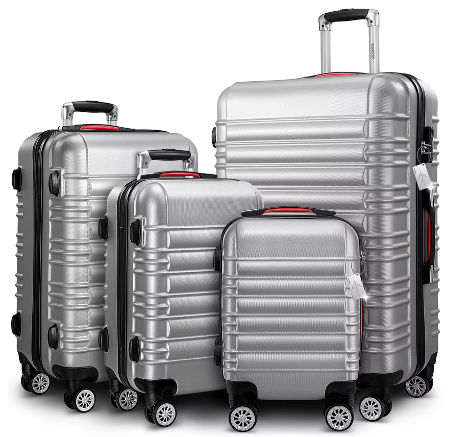 Reiskoffers\u0020Zilver\u00204\u002Ddelig\u0020ABS\u0020met\u0020gratis\u0020accessoires\u0020 Reiskoffers\u0020Zilver\u00204\u002Ddelig\u0020ABS\u0020met\u0020gratis\u0020accessoires\u0020