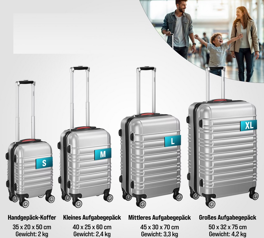 Reiskoffers\u0020Zilver\u00204\u002Ddelig\u0020ABS\u0020met\u0020gratis\u0020accessoires\u0020 Reiskoffers\u0020Zilver\u00204\u002Ddelig\u0020ABS\u0020met\u0020gratis\u0020accessoires\u0020