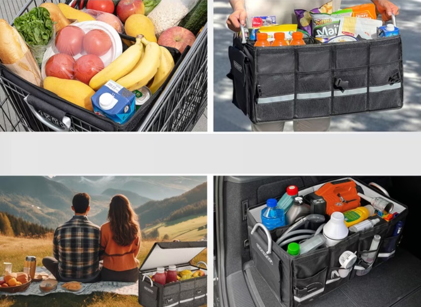 Kofferbak\u0020Organizer\u0020Zwart\u0020Ge\u00EFsoleerd\u0020warm\u0020of\u0020koud\u0020voedsel