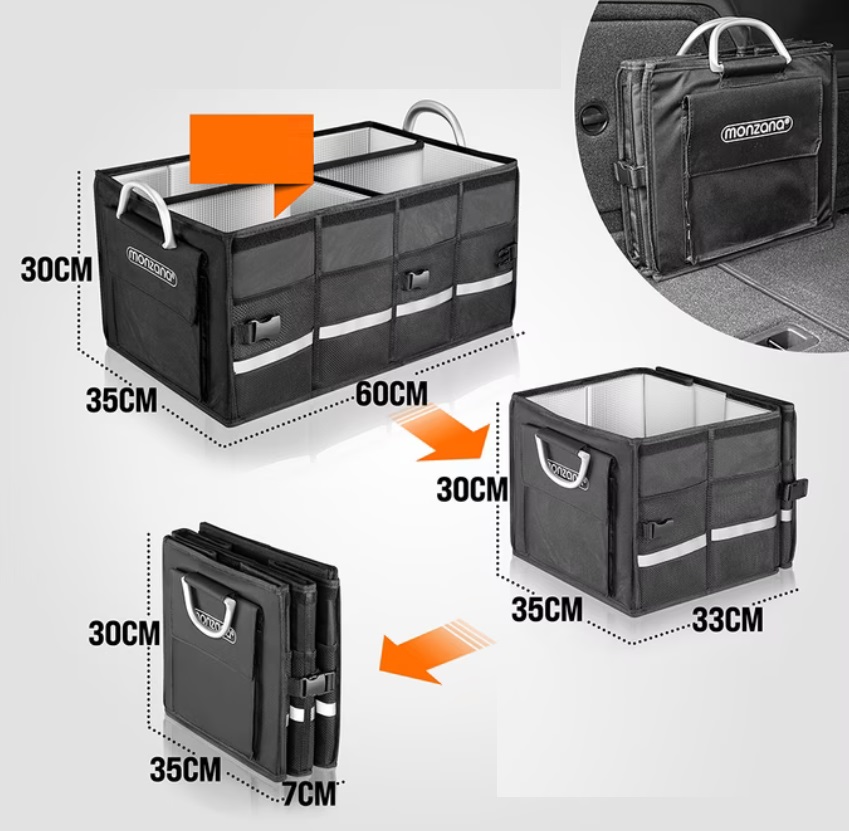 Kofferbak\u0020Organizer\u0020Zwart\u0020Ge\u00EFsoleerd\u0020warm\u0020of\u0020koud\u0020voedsel