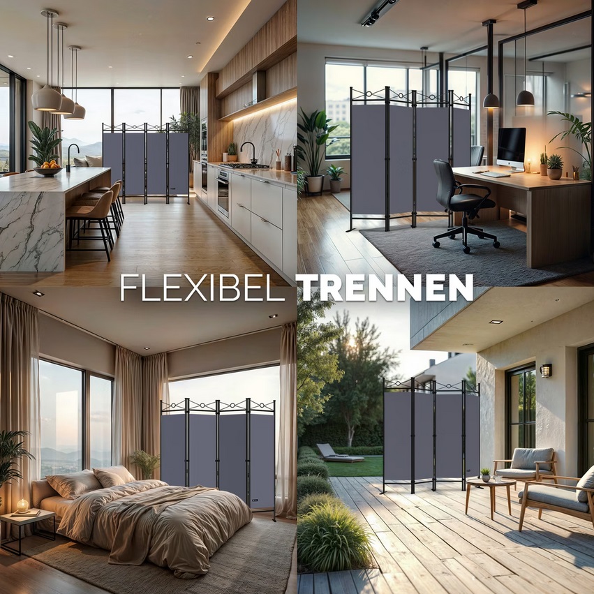 Kamerscherm\u0020Inklapbaar\u0020180\u0020x\u0020163cm\u0020Antraciet