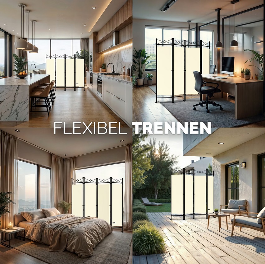 Kamerscherm\u0020inklapbaar\u0020180\u0020x\u0020163cm\u0020Creme