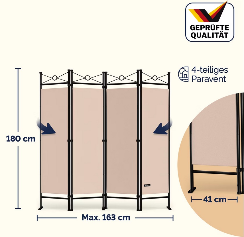 Kamerscherm\u0020Inklapbaar\u0020180x163cm\u0020kleur\u0020Roze