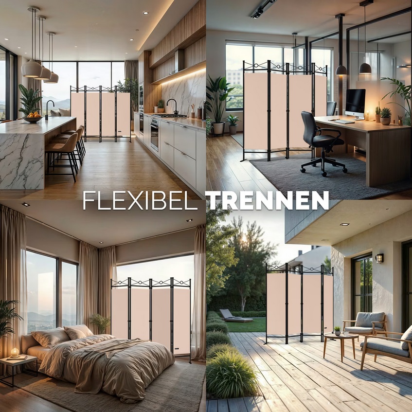 Kamerscherm\u0020Inklapbaar\u0020180x163cm\u0020kleur\u0020Roze