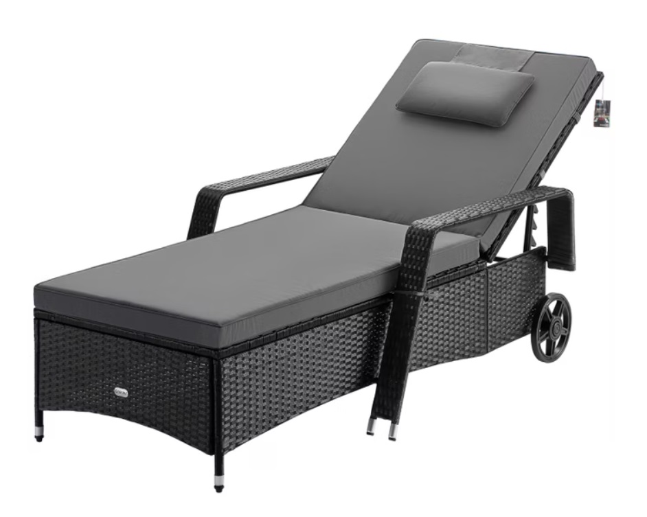 Ligbed\u0020Zwart\u002FAntraciet\u0020Kunststof\u0020193x90x43cm\u0020 Ligbed\u0020Zwart\u002FAntraciet\u0020Kunststof\u0020193x90x43cm\u0020