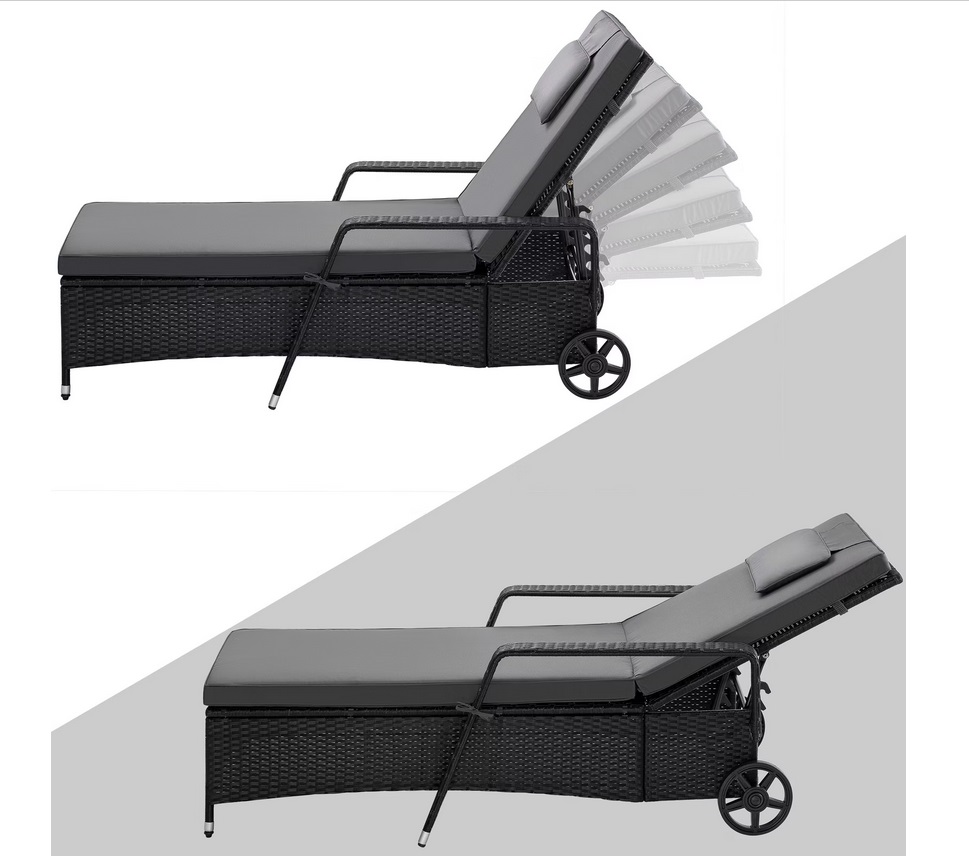 Ligbed\u0020Zwart\u002FAntraciet\u0020Kunststof\u0020193x90x43cm\u0020 Ligbed\u0020Zwart\u002FAntraciet\u0020Kunststof\u0020193x90x43cm\u0020