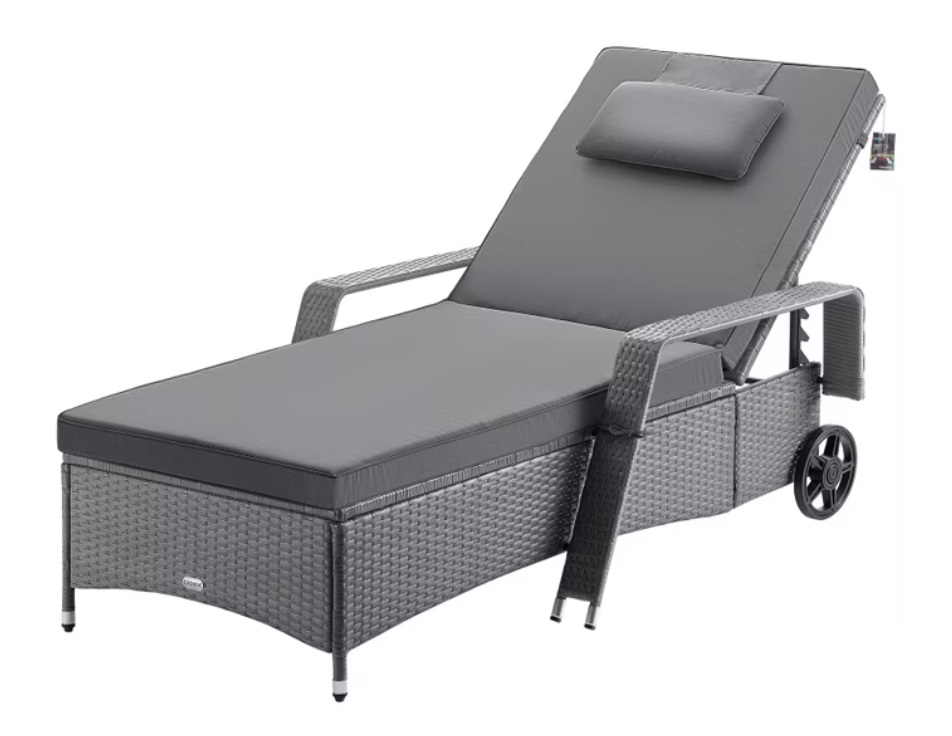 Ligbed\u0020Grijs\u002FAntraciet\u0020Kunststof\u0020193x90x43cm\u0020