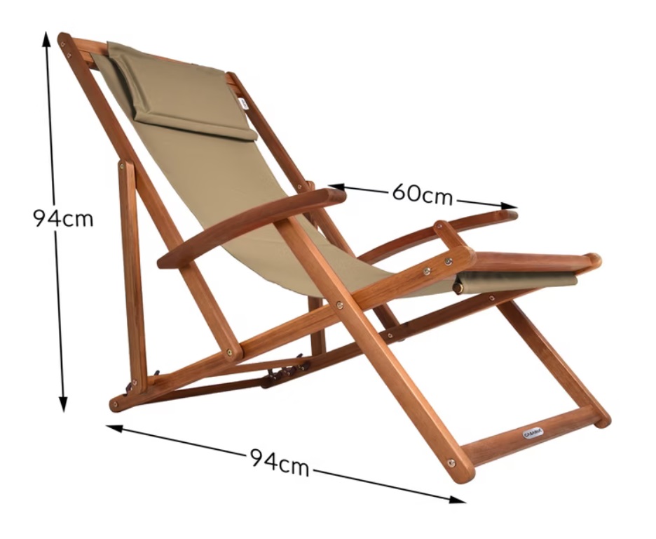 Ligstoel\u0020Cr\u00E8me\u0020Acaciahout\u002094x60x94cm Ligstoel\u0020Cr\u00E8me\u0020Acaciahout\u002094x60x94cm