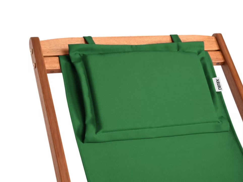 Ligstoel\u0020Groen\u0020Acaciahout\u002094x60x94cm\u0020