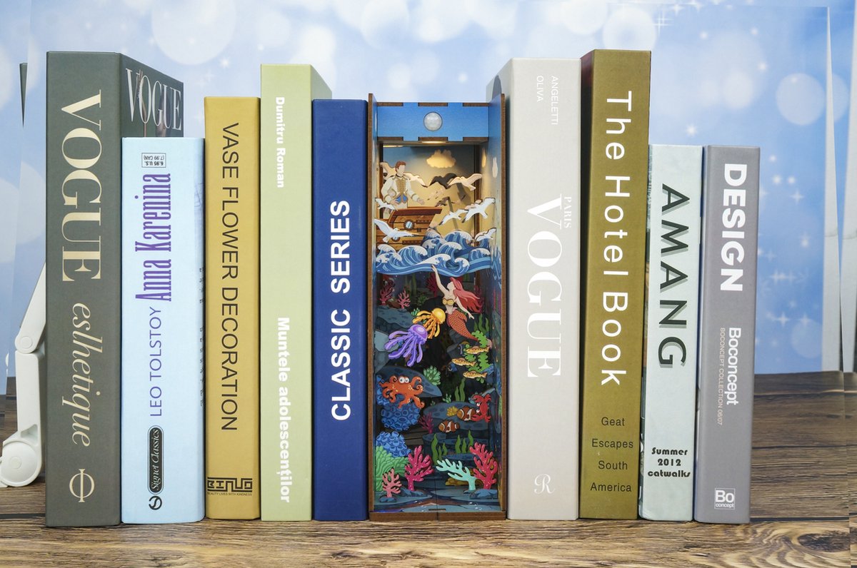 Tone\u002DCheer\u0020Book\u0020Nook\u0020Little\u0020Mermaid\u0020Verlicht\u0020DIY\u0020Modelbouw\u0020Knutselen Tone\u002DCheer\u0020Book\u0020Nook\u0020Little\u0020Mermaid\u0020Verlicht\u0020DIY\u0020Modelbouw\u0020Knutselen