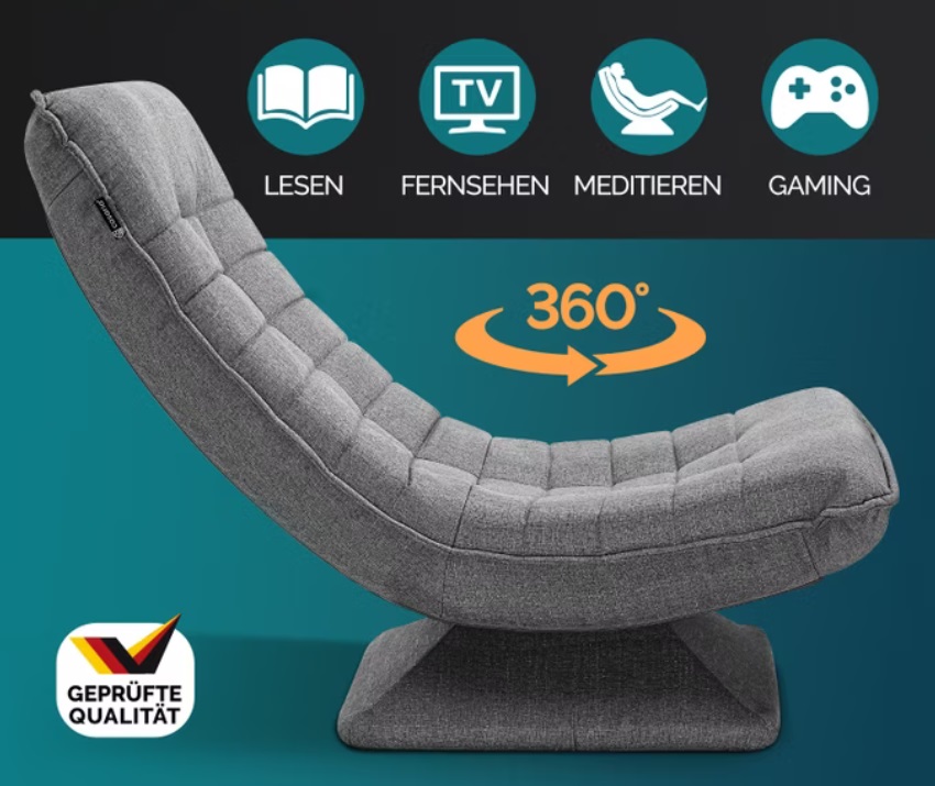 Relax\u0020Lounger\u0020Aberdeen\u0020Stof\u0020Grijs Relax\u0020Lounger\u0020Aberdeen\u0020Stof\u0020Grijs