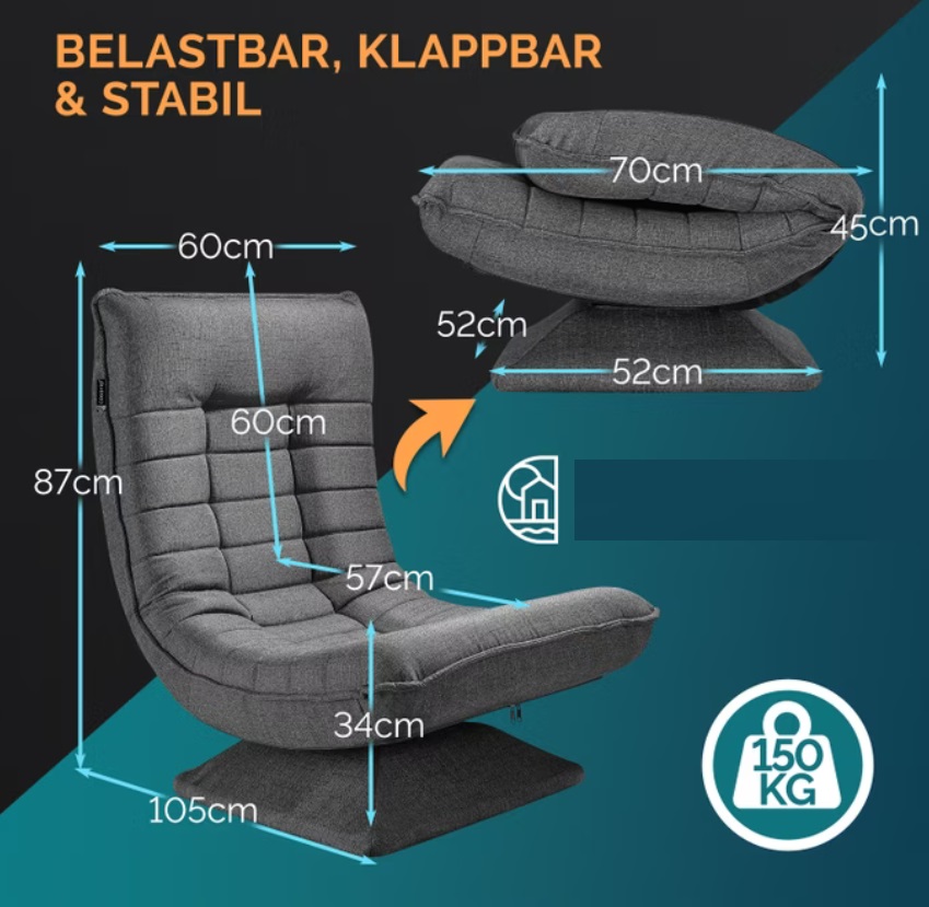 Relax\u0020Lounger\u0020Aberdeen\u0020Stof\u0020Grijs Relax\u0020Lounger\u0020Aberdeen\u0020Stof\u0020Grijs