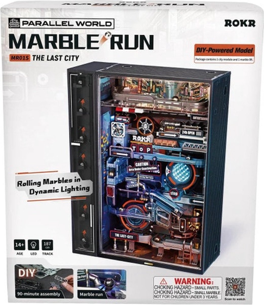 Robotime\u0020Marble\u0020The\u0020Last\u0020City\u0020Knikkerbaan\u0020DIY\u0020Modelbouw\u0020Knutselen