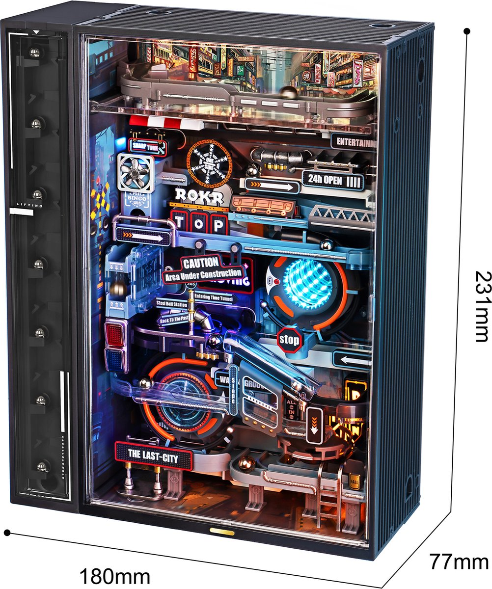 Robotime\u0020Marble\u0020The\u0020Last\u0020City\u0020Knikkerbaan\u0020DIY\u0020Modelbouw\u0020Knutselen