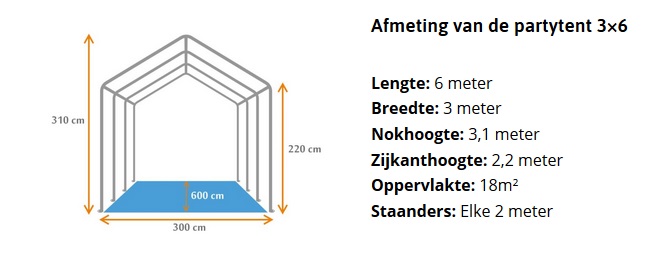 Ultimate\u0020Partytent\u0020PVC\u0020\u00203x6x2.2\u0020meter\u0020in\u0020Wit\u002DAntraciet