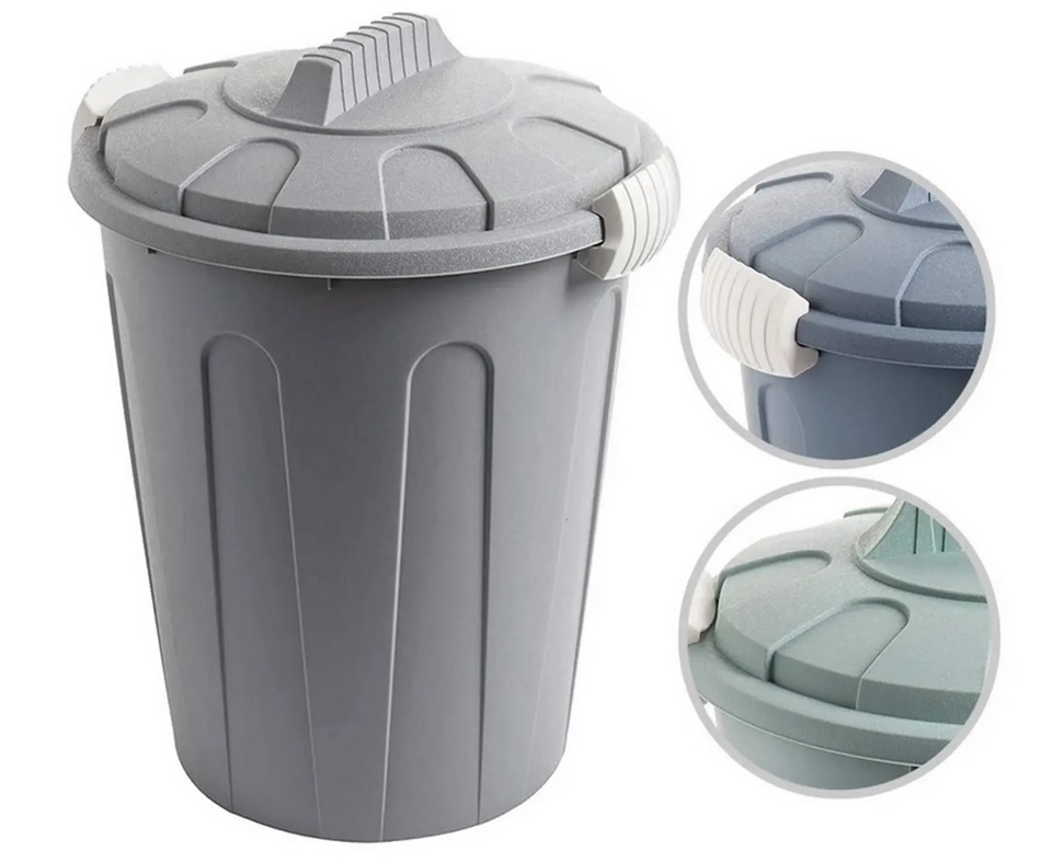 MaxiTon\u0020afvalemmer\u0020afvalbak\u0020met\u0020deksel\u002040\u0020liter\u0020polypropyleen\u0020blauw