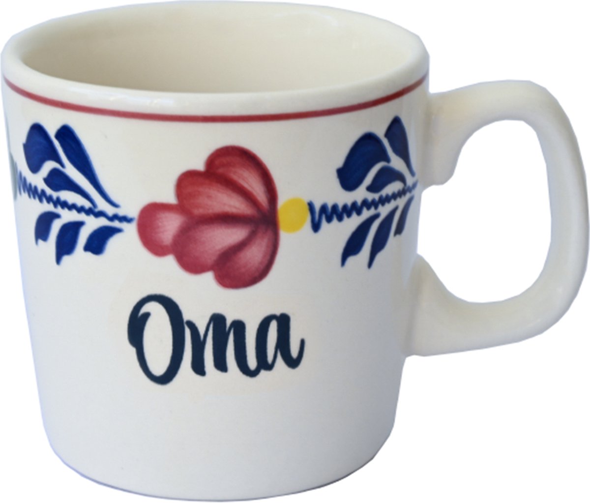 Boerenbont\u0020Beker\u0020Mok\u00200,2L\u0020met\u0020opdruk\u0020Oma