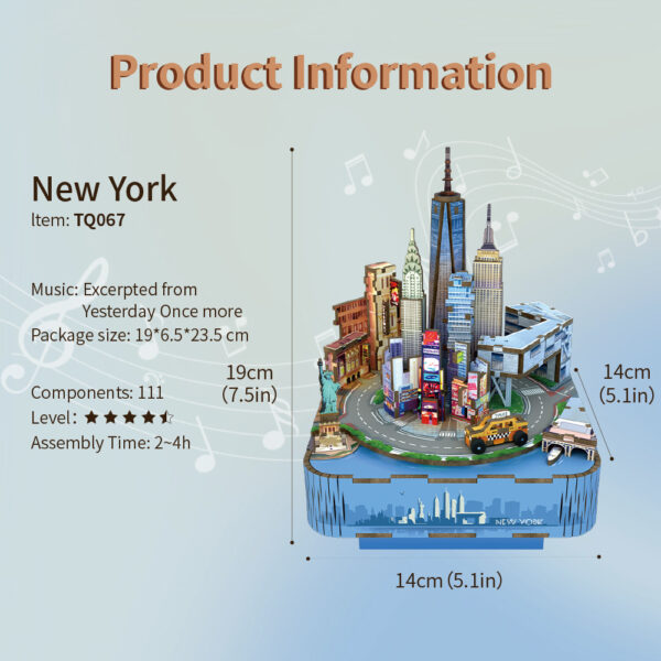 Tone\u002DCheer\u0020muziekdoosje\u0020New\u0020York\u0020DIY\u0020Modelbouw\u0020Knutselen Tone\u002DCheer\u0020muziekdoosje\u0020New\u0020York\u0020DIY\u0020Modelbouw\u0020Knutselen