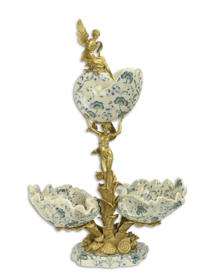 BRONZEN\u0020PORSELEINEN\u0020PRONKSTUK\u0020HOOGTE\u002074\u0020CM