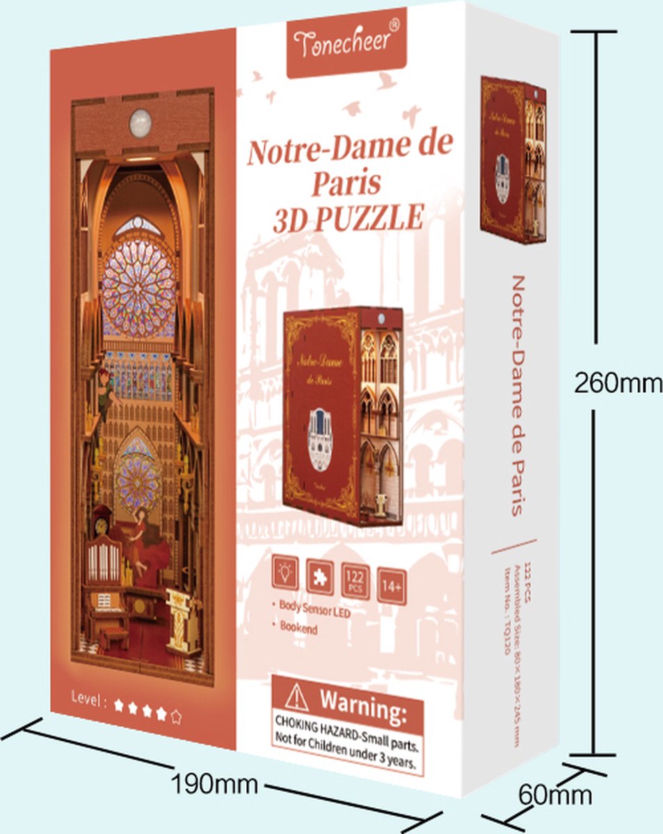 Tone\u002DCheer\u0020BookNook\u0020Notre\u002DDame\u0020Parijs\u0020DIY\u0020Modelbouw\u0020Knutselen Tone\u002DCheer\u0020BookNook\u0020Notre\u002DDame\u0020Parijs\u0020DIY\u0020Modelbouw\u0020Knutselen