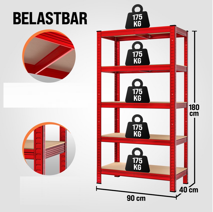 Metalen\u0020Opbergrek\u0020tot\u0020875kg\u0020rood\u0020Set\u0020van\u00202\u0020stuks Metalen\u0020Opbergrek\u0020tot\u0020875kg\u0020rood\u0020Set\u0020van\u00202\u0020stuks