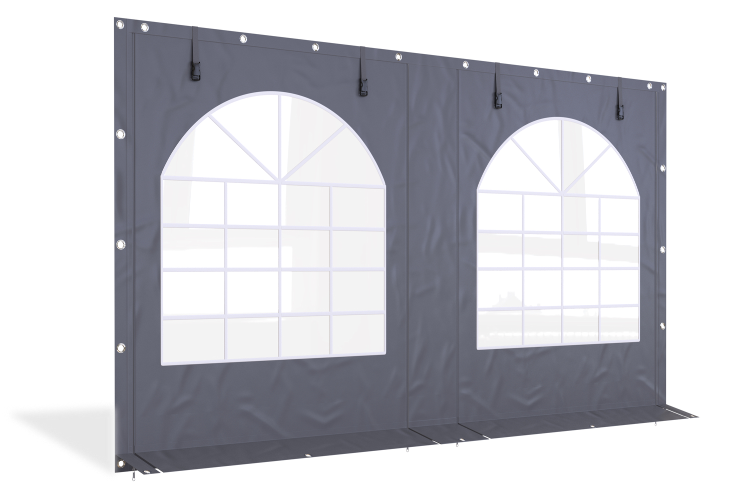 Partytent\u0020zijwand\u0020PVC\u0020met\u0020ramen\u0020en\u0020ritsen\u00204\u0020mtr\u0020\u002D\u0020220cm\u0020hoog