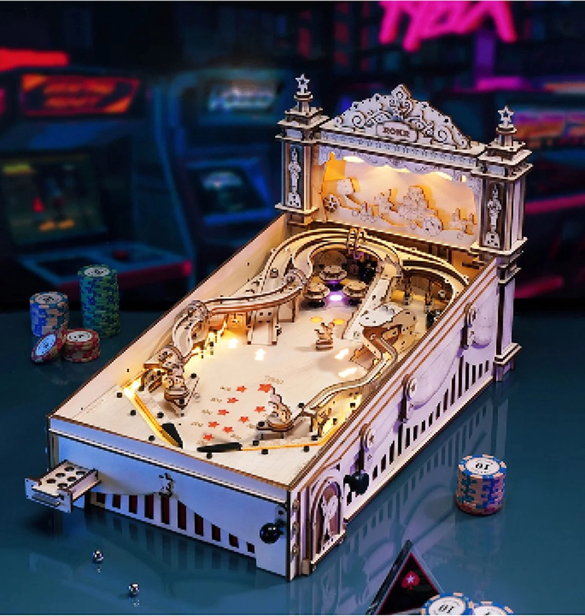 Robotime\u0020Pinball\u0020Houten\u0020Bouwpakket\u0020DIY\u0020Miniatuur\u0020Knutselen Robotime\u0020Pinball\u0020Houten\u0020Bouwpakket\u0020DIY\u0020Miniatuur\u0020Knutselen