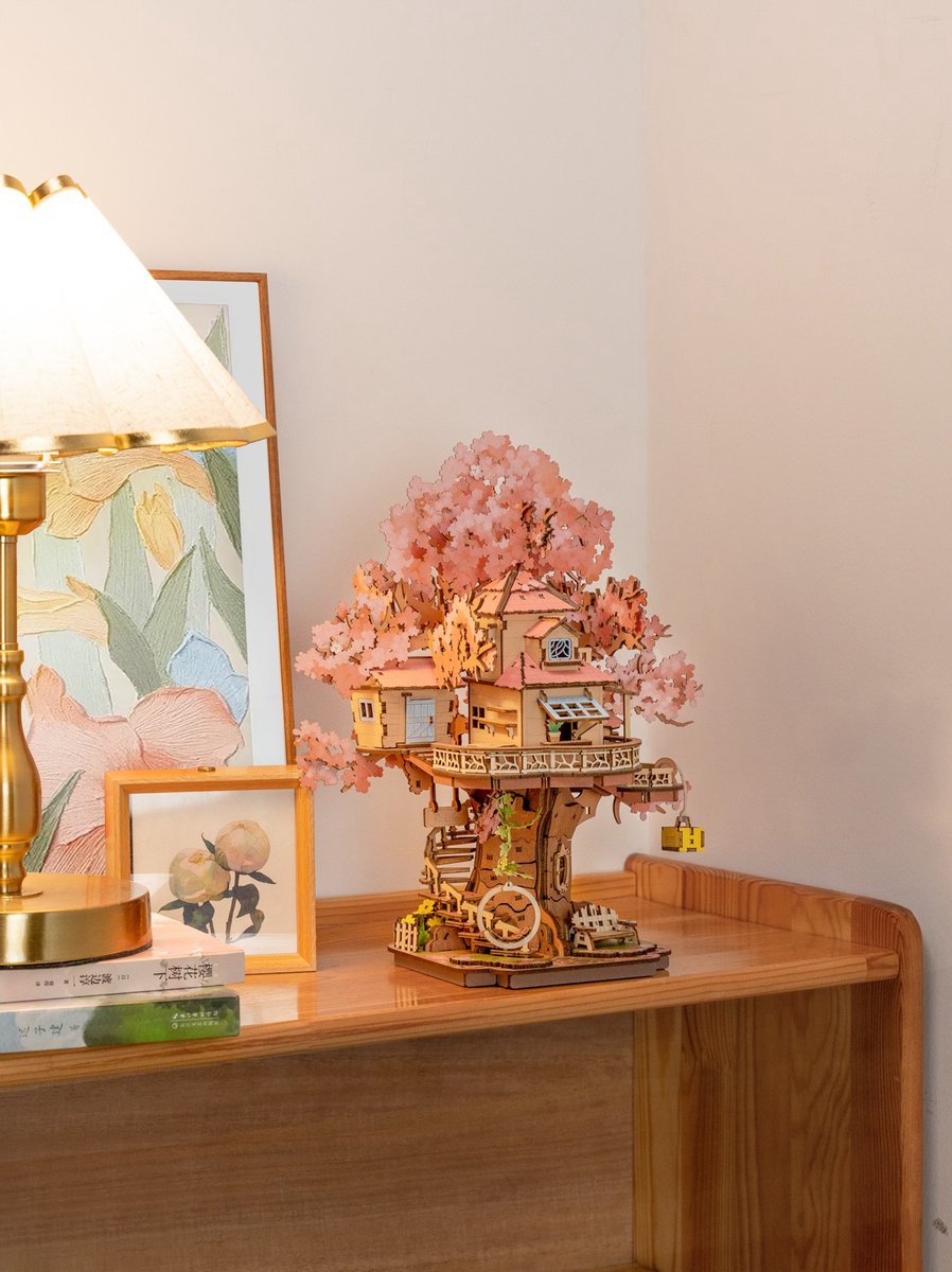 Robotime\u0020Sakura\u0020Boomhut\u0020Kersenbloesem\u0020Miniatuur\u0020Creatief\u0020Knutselen Robotime\u0020Sakura\u0020Boomhut\u0020Kersenbloesem\u0020Miniatuur\u0020Creatief\u0020Knutselen