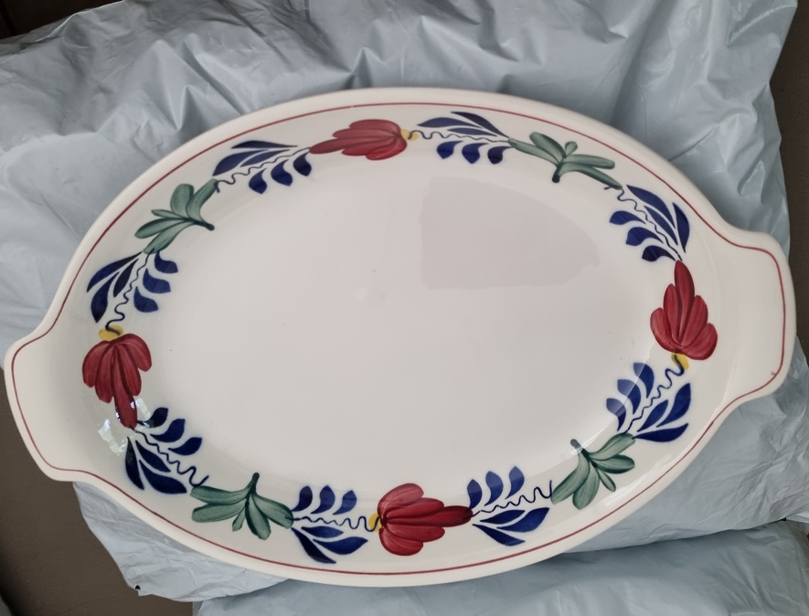 Boerenbont\u0020serveerschaal\u0020met\u0020handvaten\u002031\u0020cm