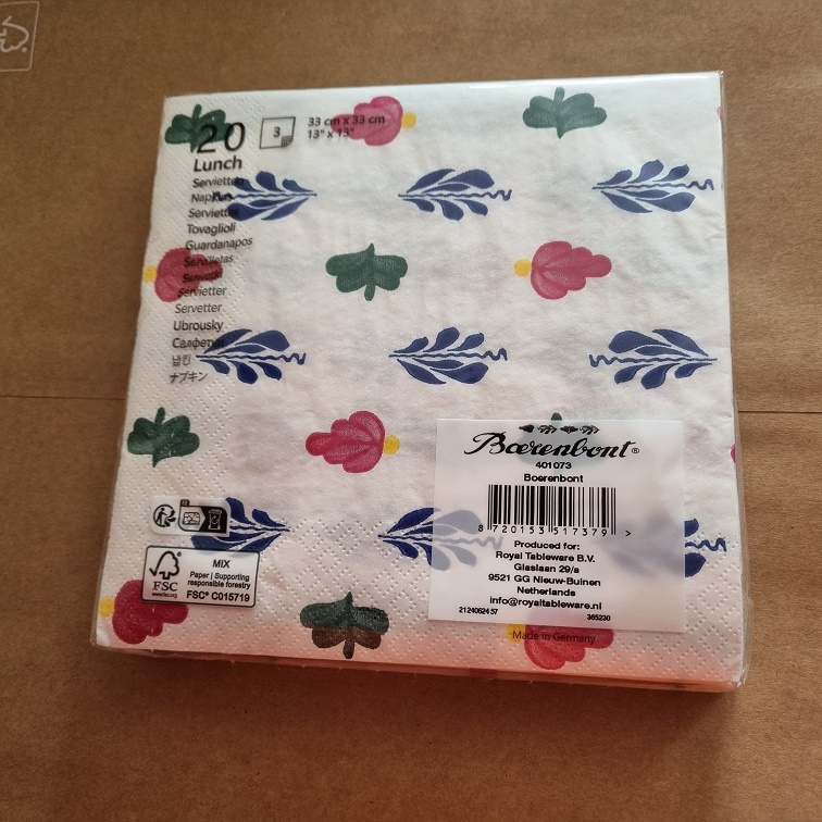 Boerenbont\u0020papieren\u0020servetten\u002020\u0020stuks
