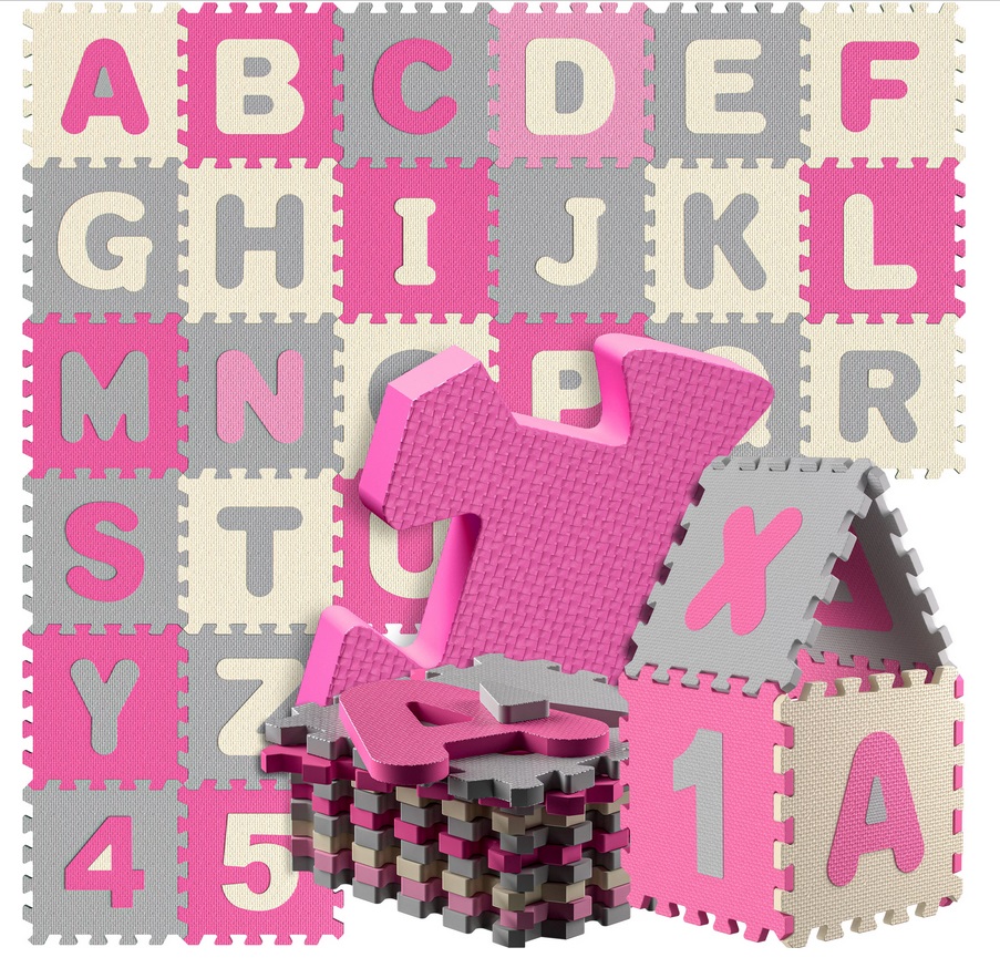 Puzzelmat\u002086\u0020delig\u0020met\u0020getallen\u0020en\u0020letters\u0020Roze Puzzelmat\u002086\u0020delig\u0020met\u0020getallen\u0020en\u0020letters\u0020Roze