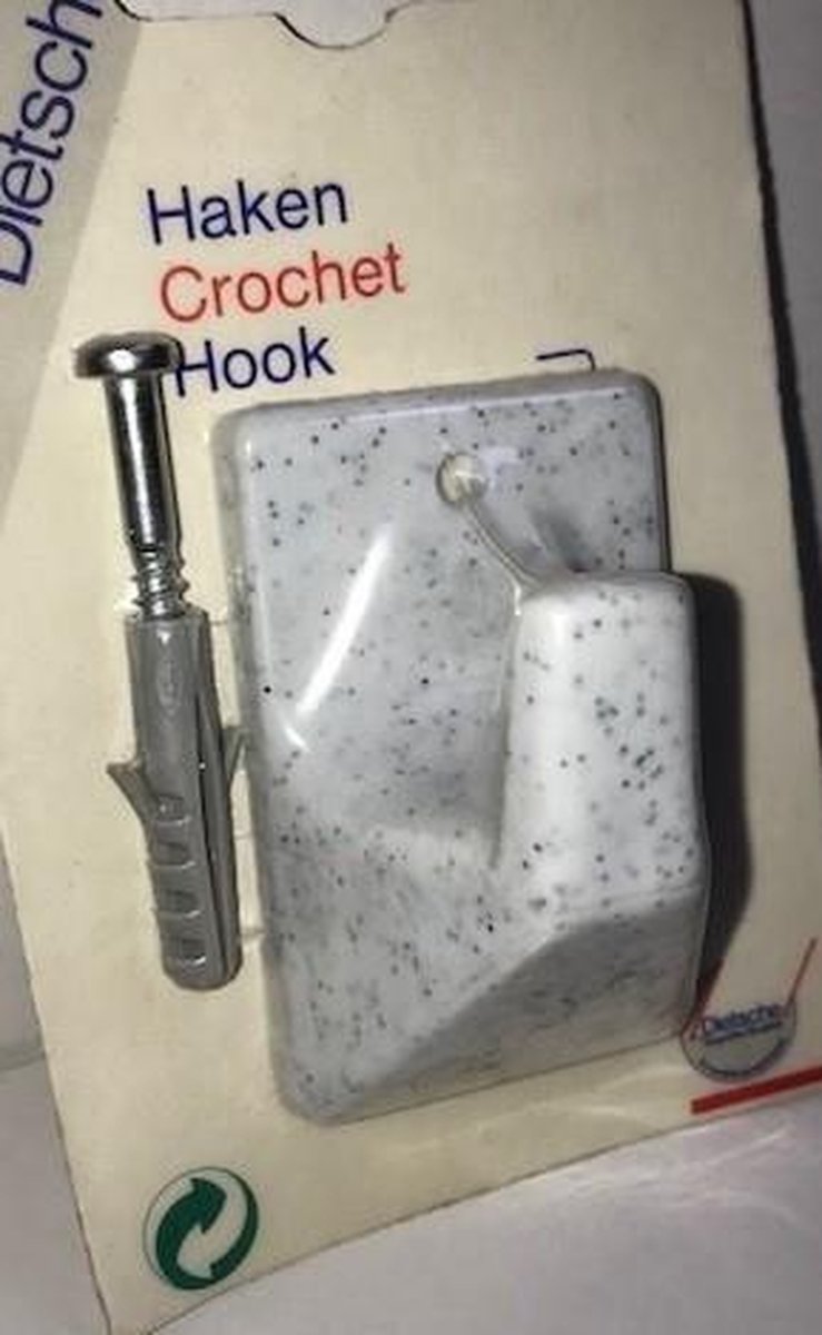 Universele\u0020handdoekhaak\u0020zelfklevend\u0020Wit\u002DSpikkel