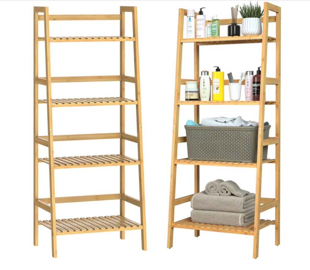 Staand\u0020Opbergrek\u0020bamboe\u0020123x48x32cm