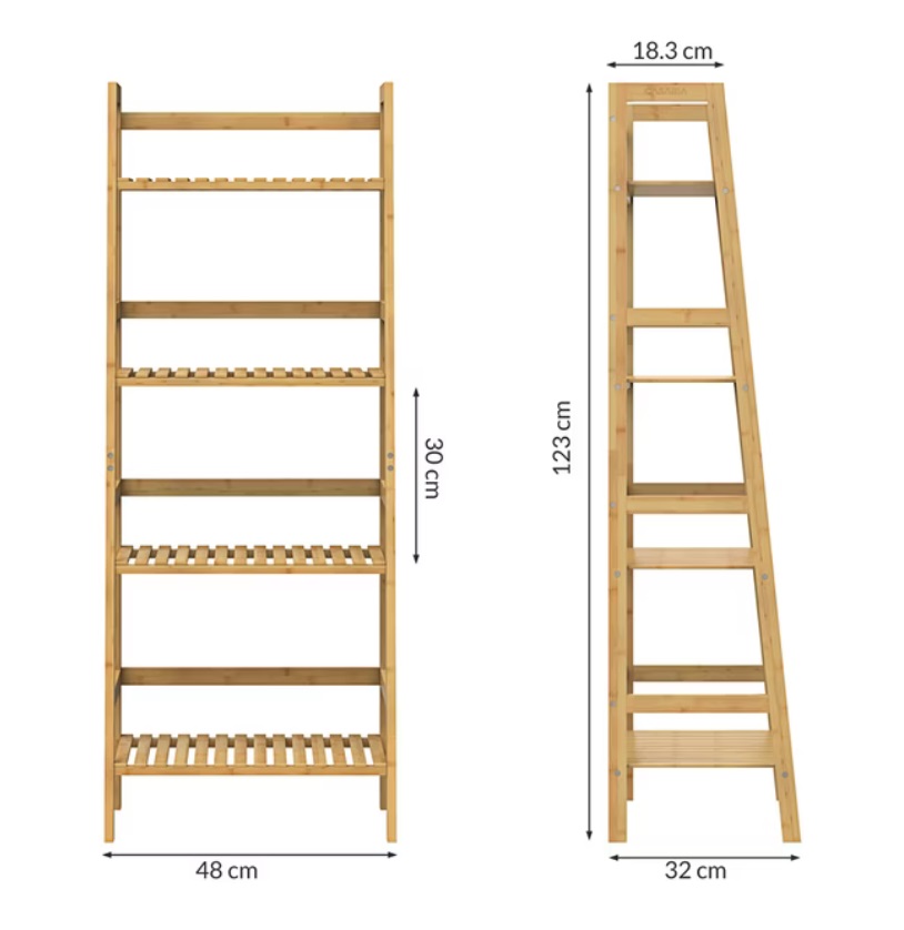 Staand\u0020Opbergrek\u0020bamboe\u0020123x48x32cm
