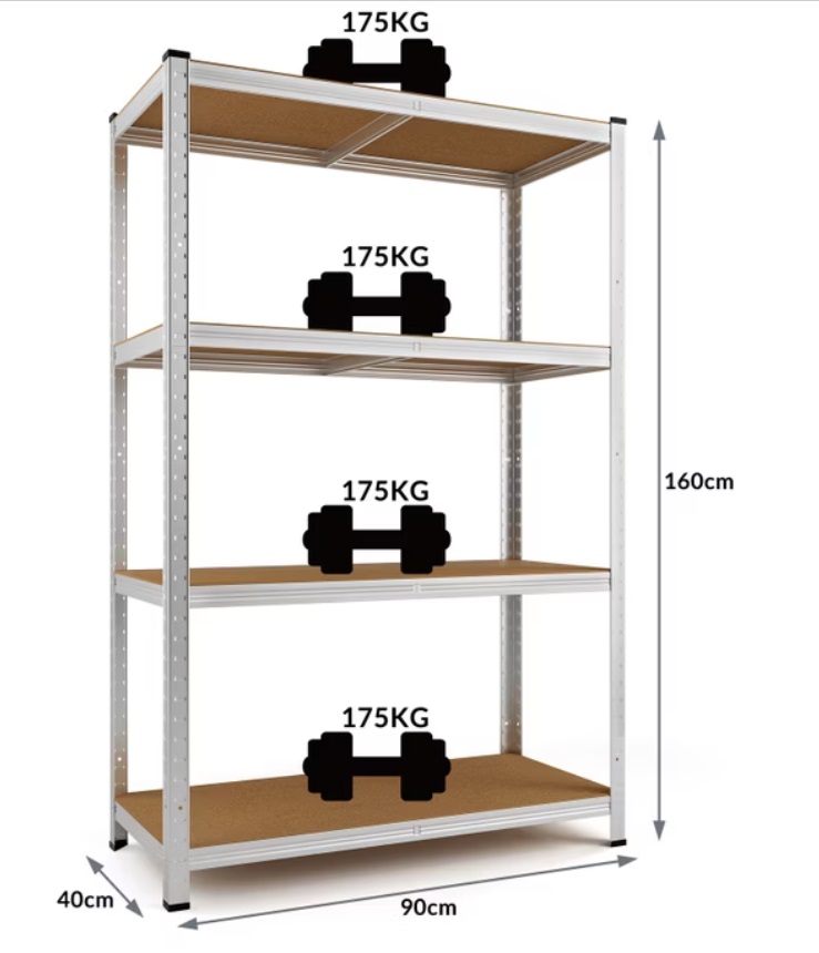 Stellingkast\u0020boutloos\u0020160x90x40cm\u0020max\u0020700kg Stellingkast\u0020boutloos\u0020160x90x40cm\u0020max\u0020700kg