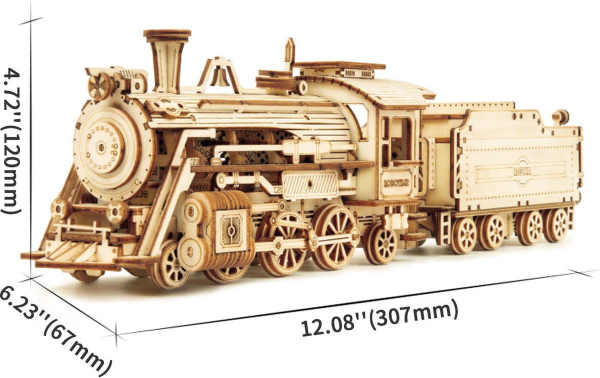 Robotime\u0020Steam\u0020Express\u0020Trein\u0020DIY\u0020Modelbouw\u0020Knutselen