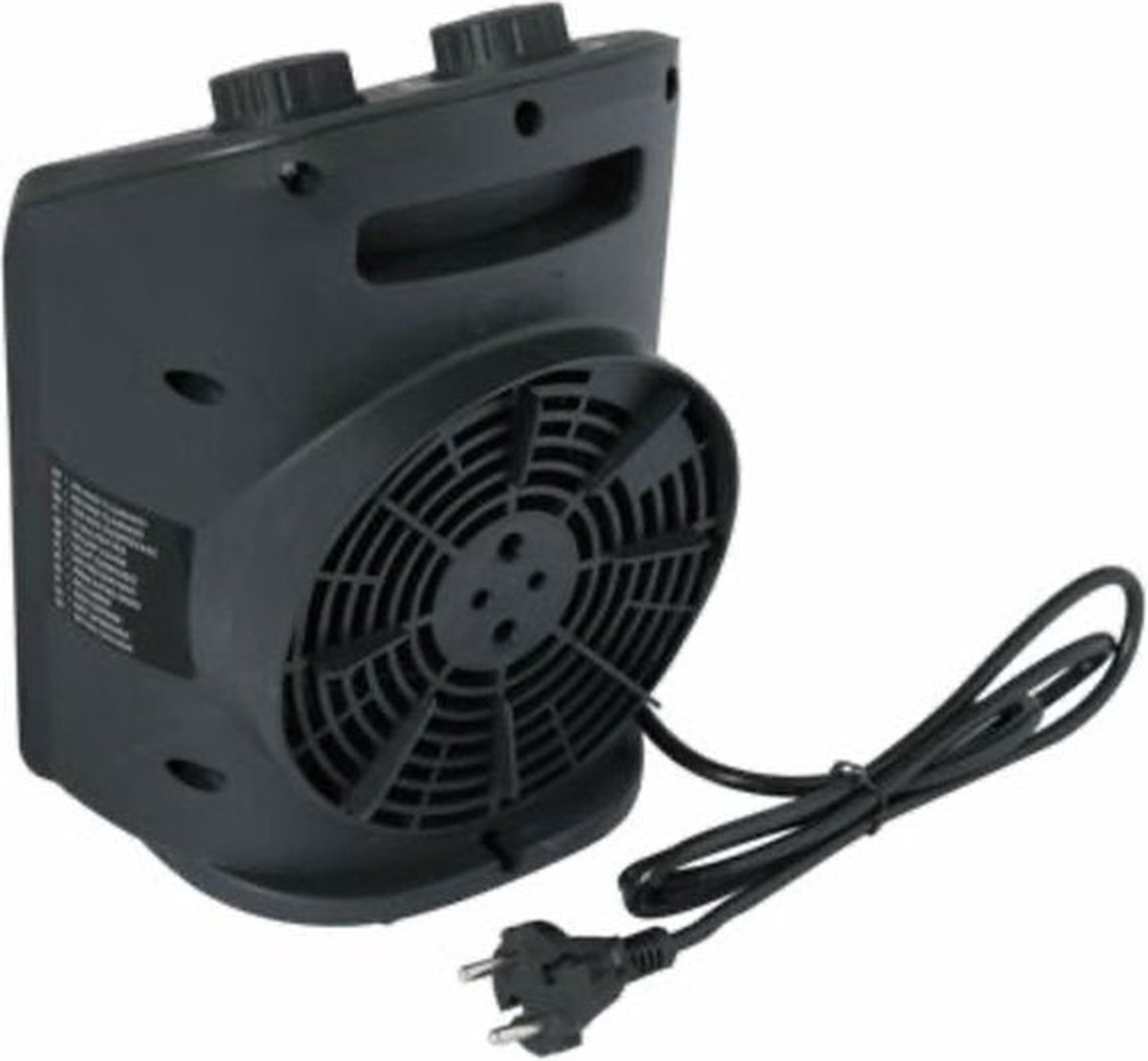 Ventilatorkachel\u00202000W\u0020zwart\u00202\u0020standen\u0020Warmtebereik\u002012\u0020m\u00B2