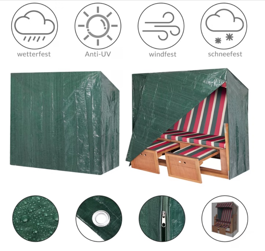 Strandstoelhoes\u0020Groen\u0020165x125x90cm\u0020 Strandstoelhoes\u0020Groen\u0020165x125x90cm\u0020