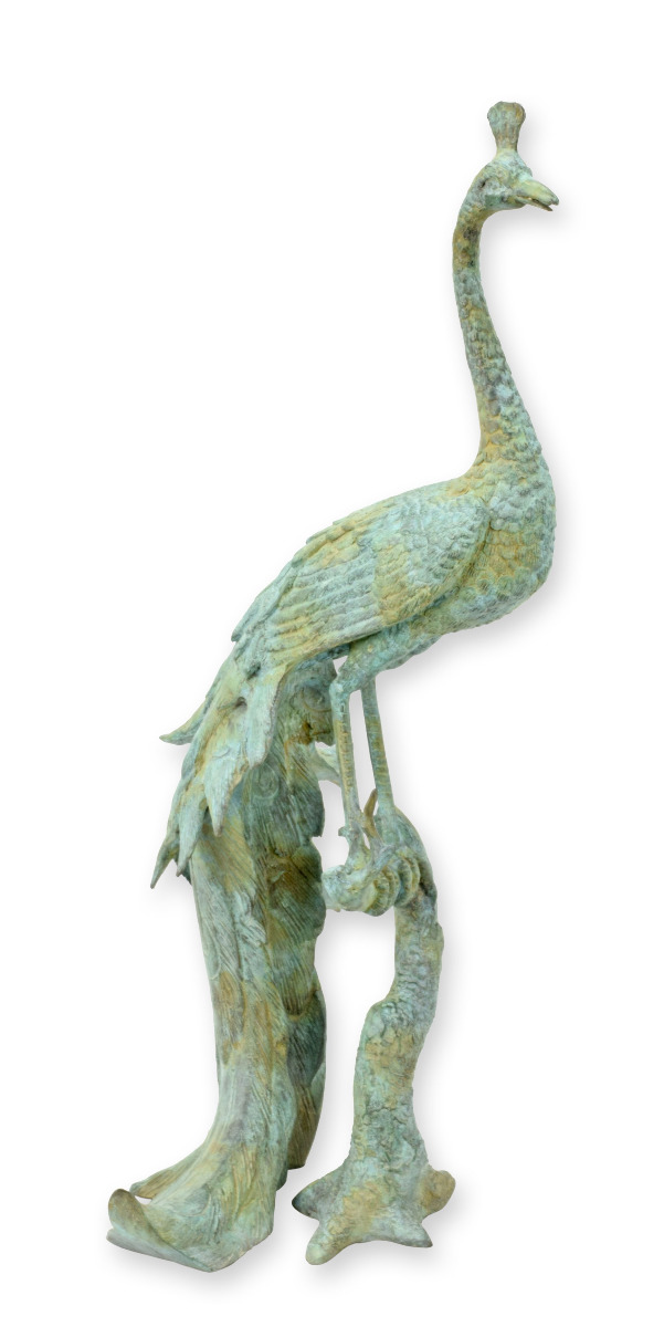 BRONZEN\u0020BEELD\u0020VAN\u0020EEN\u0020GROENE\u0020PAUW