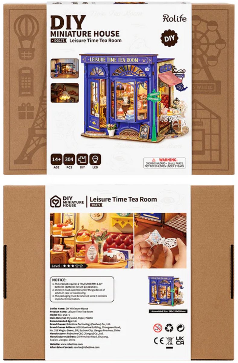 Robotime\u0020Leisure\u0020Time\u0020Tea\u0020Room\u0020Miniatuurhuis\u0020Bouwpakket\u0020Modelbouw Robotime\u0020Leisure\u0020Time\u0020Tea\u0020Room\u0020Miniatuurhuis\u0020Bouwpakket\u0020Modelbouw