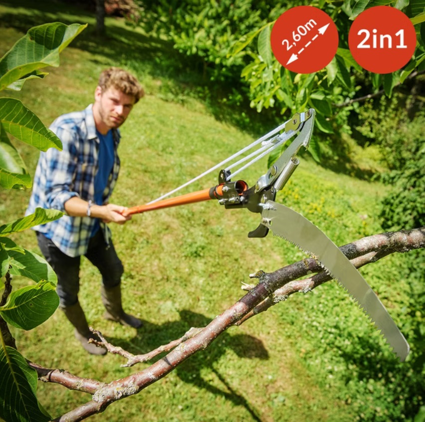 Telescopische\u0020Takkenzaag\u0020met\u0020Snoeischaar\u0020Oranje\u00202,60m Telescopische\u0020Takkenzaag\u0020met\u0020Snoeischaar\u0020Oranje\u00202,60m