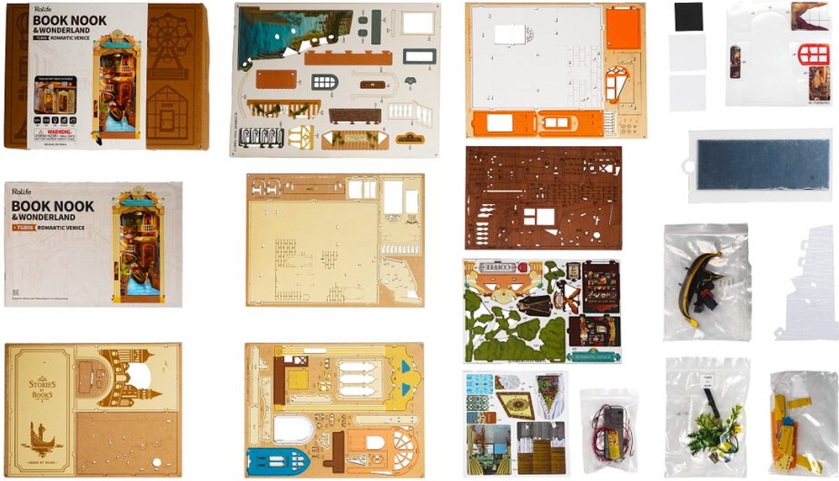 Robotime\u0020Book\u0020Nook\u0020Romantic\u0020Venice\u0020DIY\u0020Modelbouw\u0020Knutselen