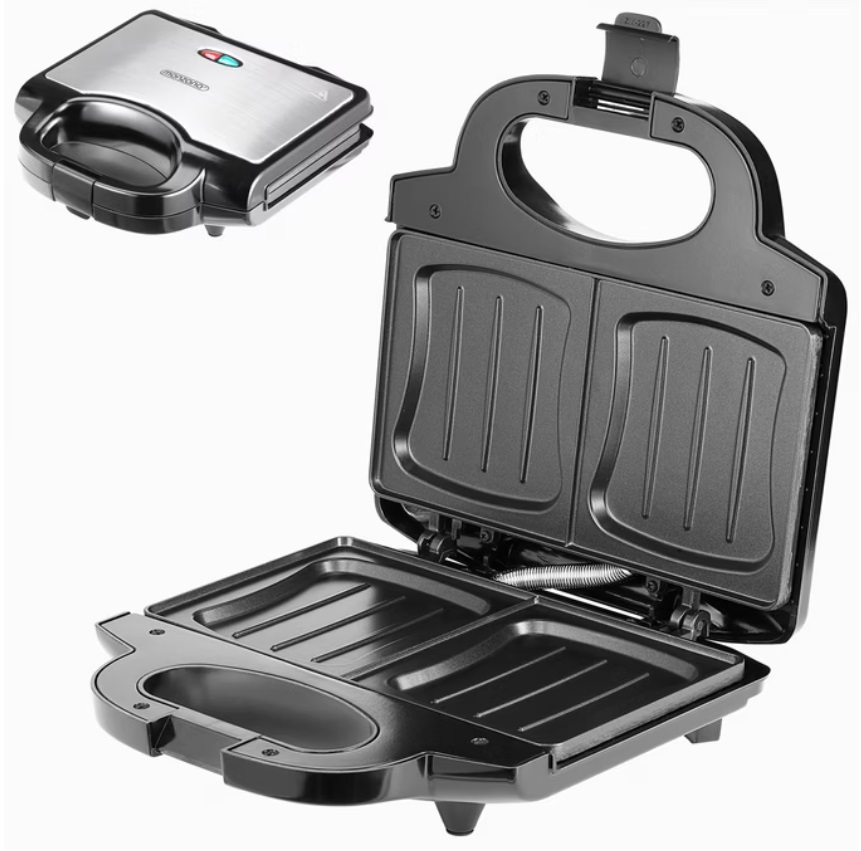 Tosti\u002Dijzer\u0020XL\u0020Zwart\u002FZilver\u0020750W