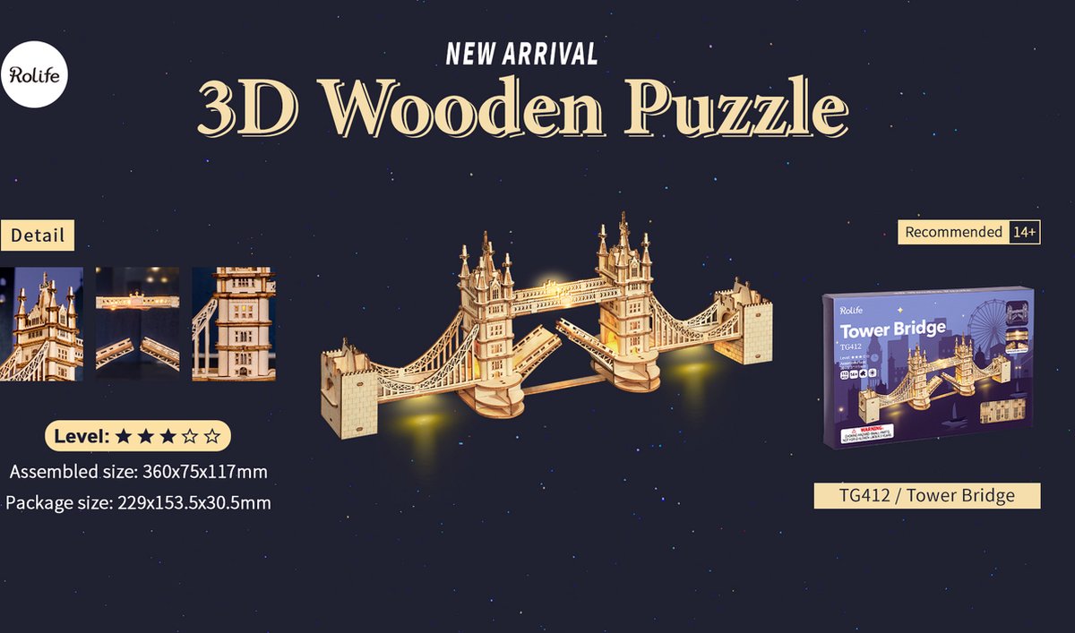 Robotime\u0020Tower\u0020Bridge\u0020Bouwpakket\u0020Miniatuurhuis\u0020Knutselen Robotime\u0020Tower\u0020Bridge\u0020Bouwpakket\u0020Miniatuurhuis\u0020Knutselen