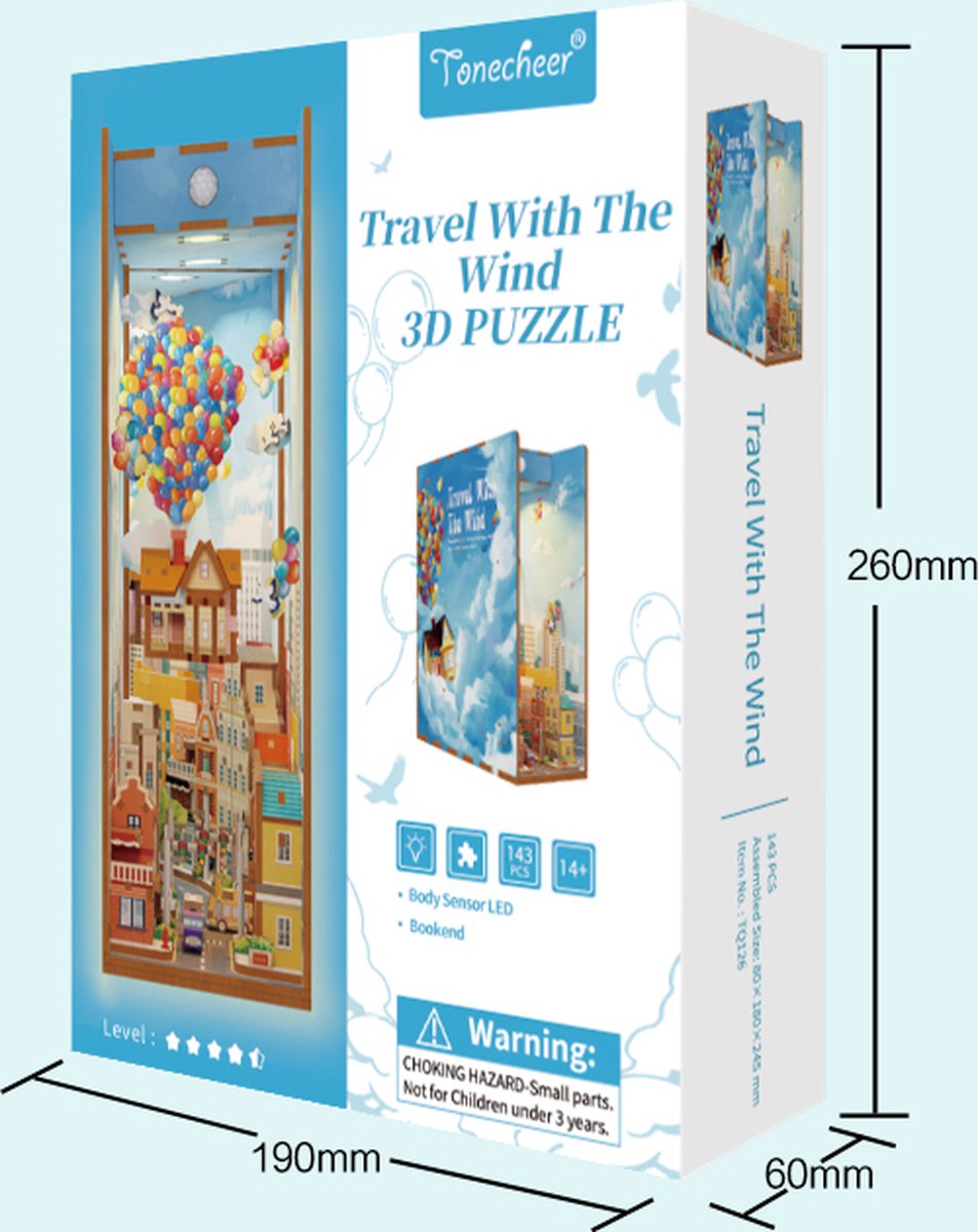 Tone\u002Dcheer\u0020Book\u0020Nook\u0020Travel\u0020with\u0020the\u0020Wind\u0020DIY\u0020Modelbouw\u0020Knutselen